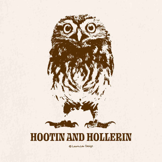Hootin and Hollerin Owl Tee