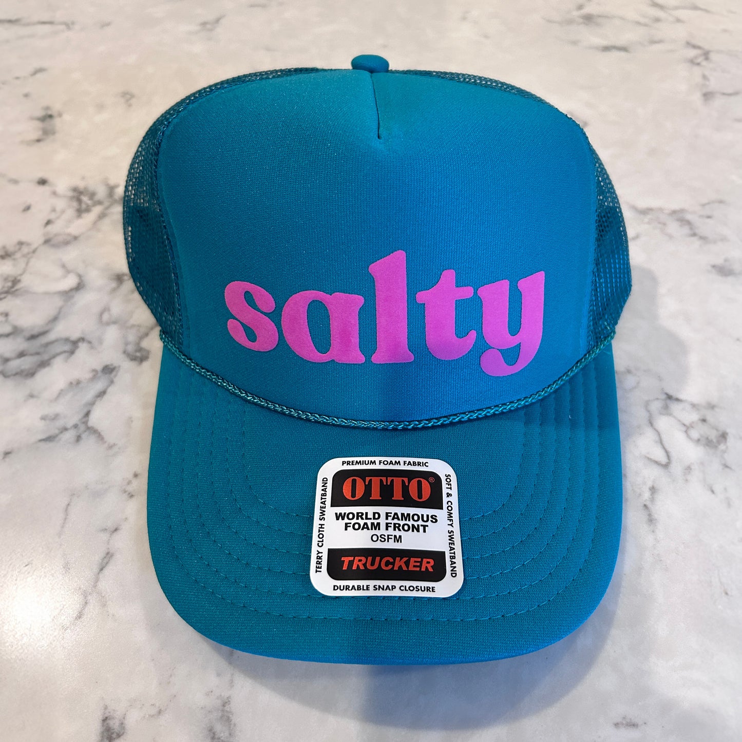 SALTY - Trucker Hats with Puff Text