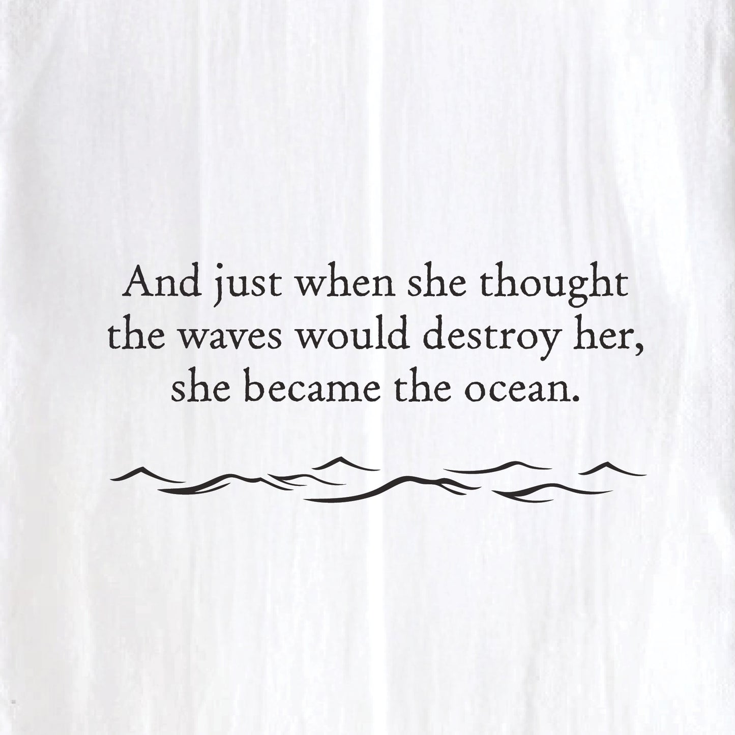She Became the Ocean Tea Towel