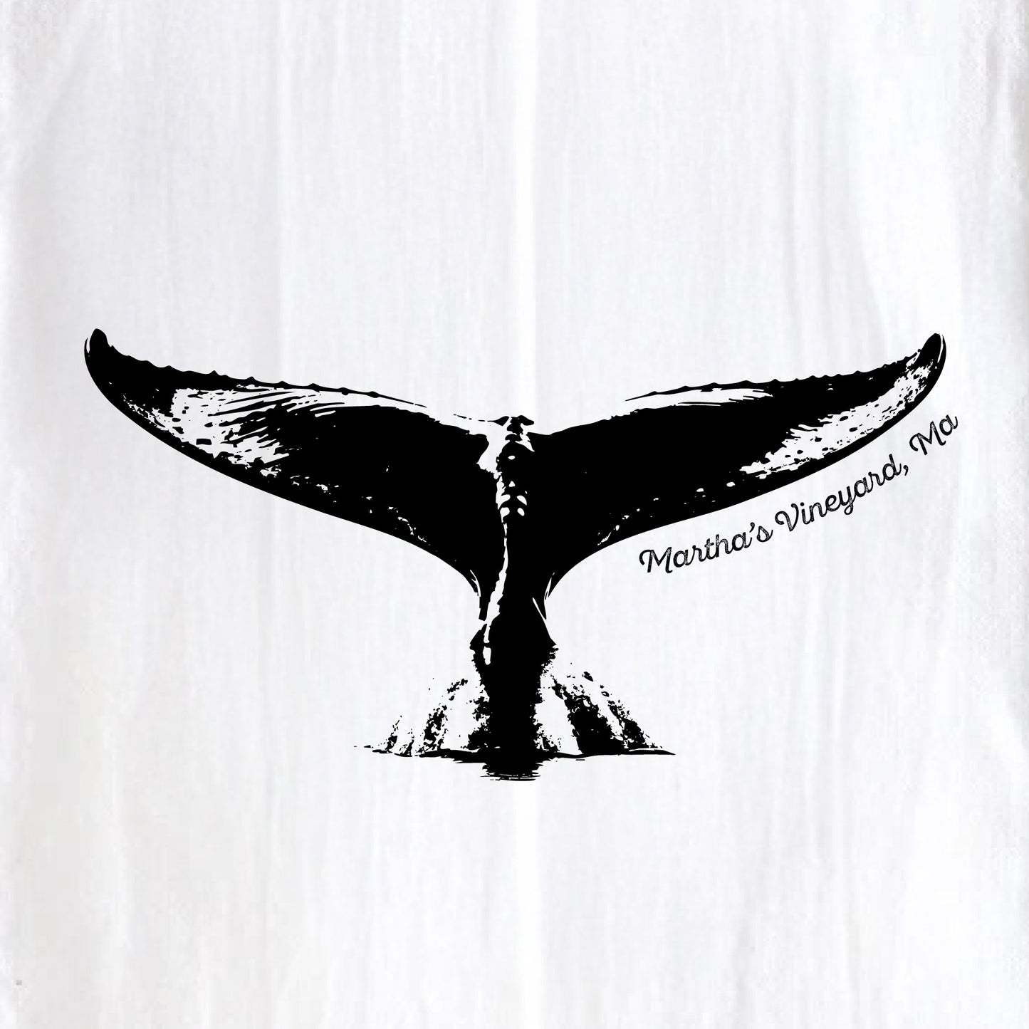 Whale Tail, Martha's Vineyard - Kitchen Towel