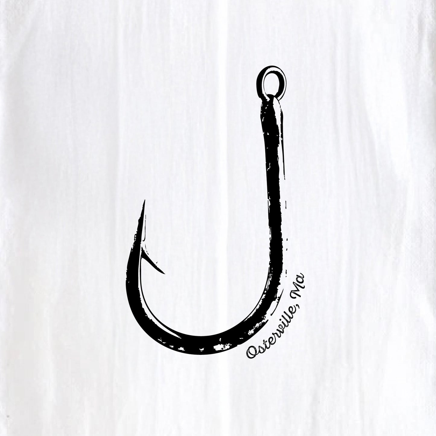 Fish Hook, Osterville, MA - Kitchen Towel