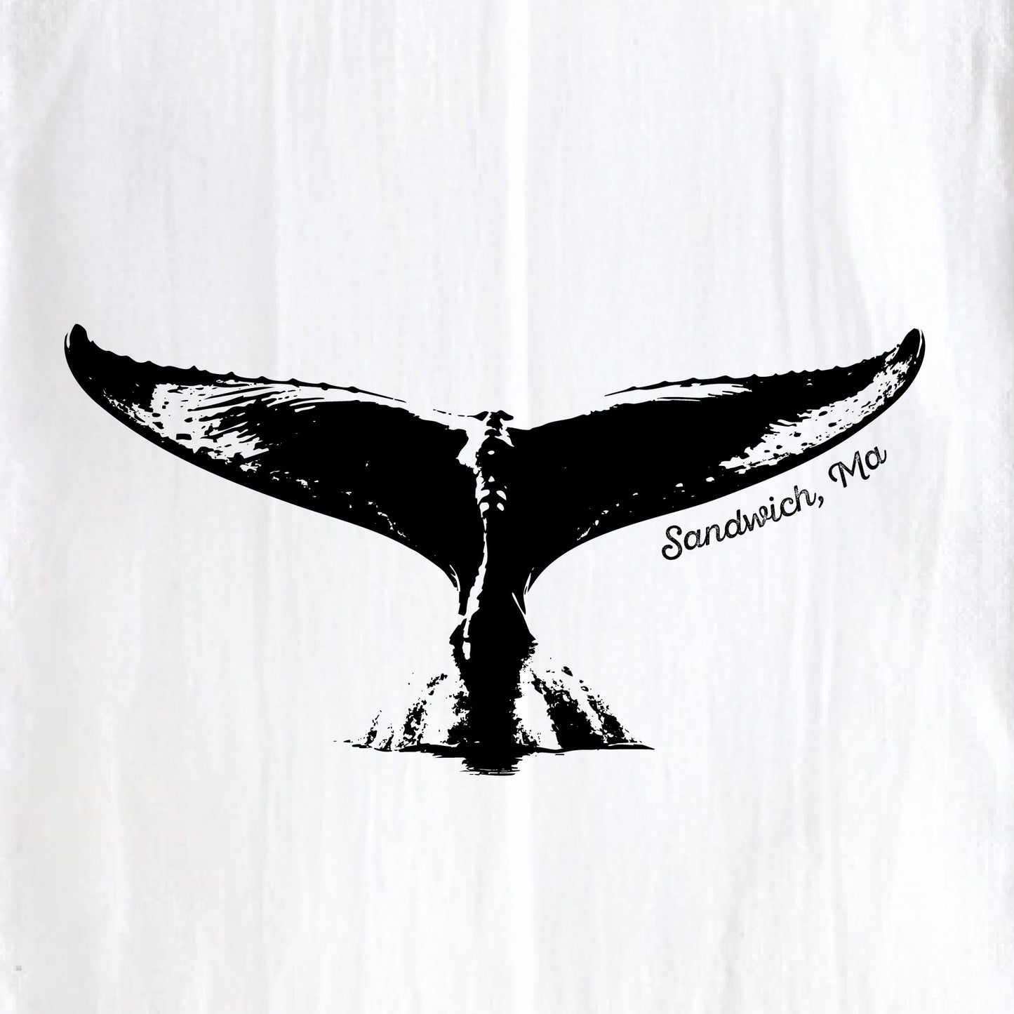 Whale Tail, Sandwich, Ma - Kitchen Towel