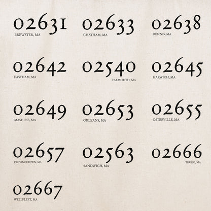 Zip Code(s) Tote
