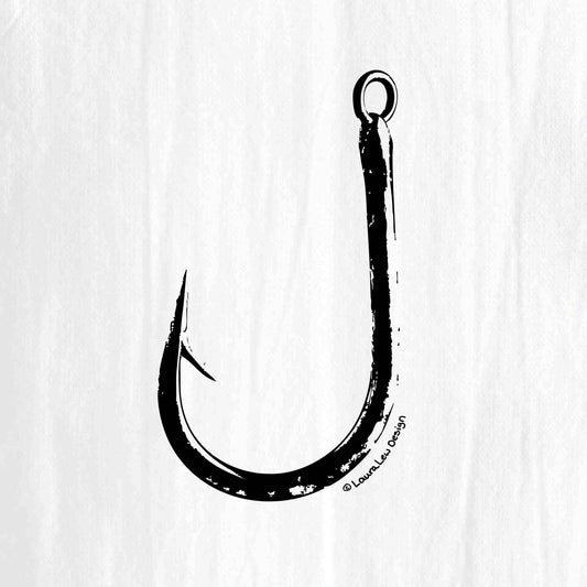 Fish Hook Tea Towel
