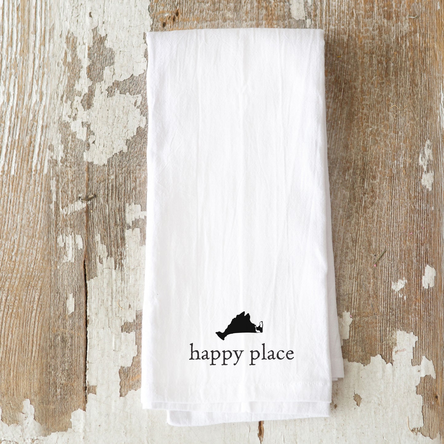 Happy Place Tea Towel (Cape or MV)