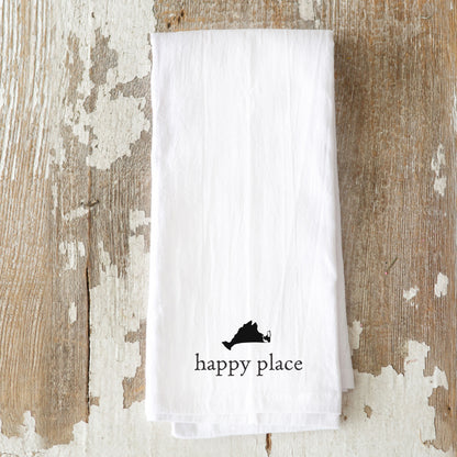 Happy Place Tea Towel (Cape or MV)