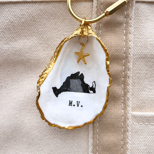 Oyster Shell Tote Bag Charm - MV