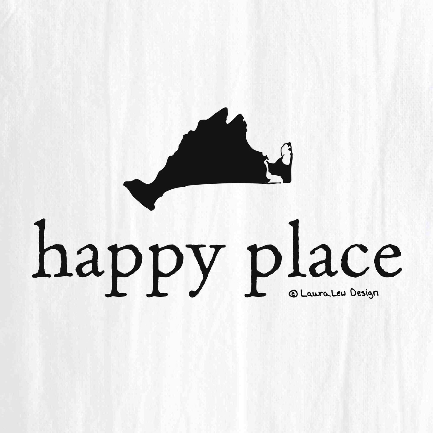 Happy Place Tea Towel, Cape or MV