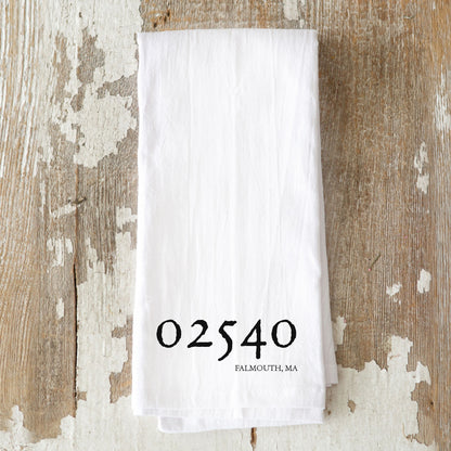 Zip Code(s) Tea Towel