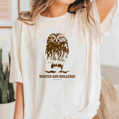 Hootin and Hollerin Owl Tee