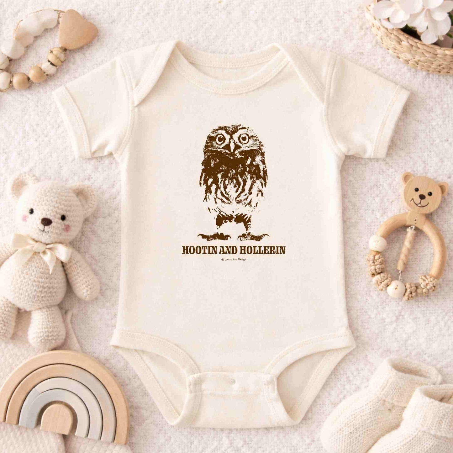 Hootin and Hollerin Owl Tee