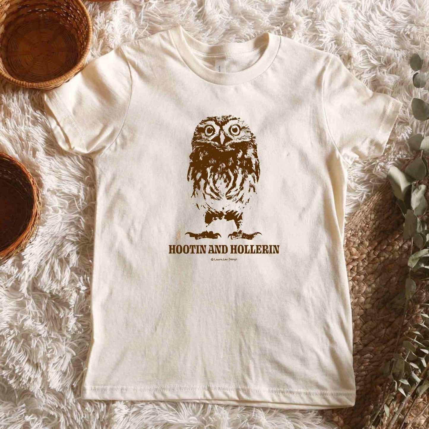 Hootin and Hollerin Owl Tee