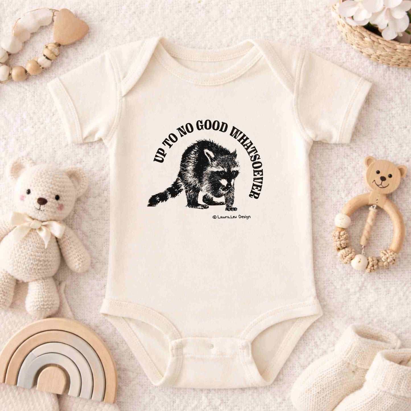 Up To No Good Whatsoever Raccoon Tee