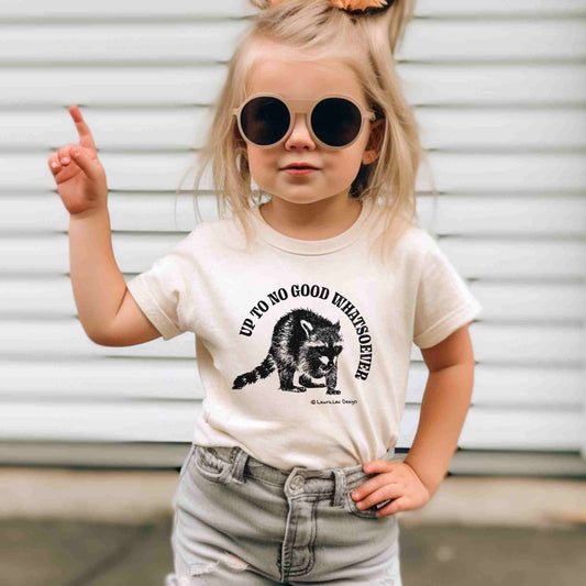 Up To No Good Whatsoever Raccoon Tee