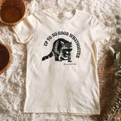 Up To No Good Whatsoever Raccoon Tee