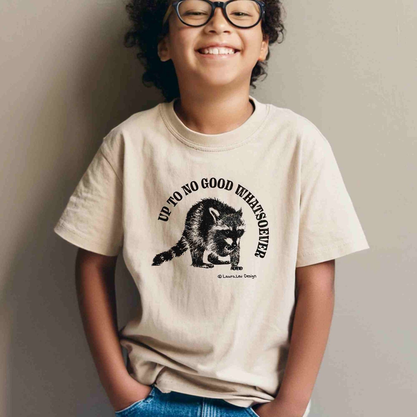 Up To No Good Whatsoever Raccoon Tee