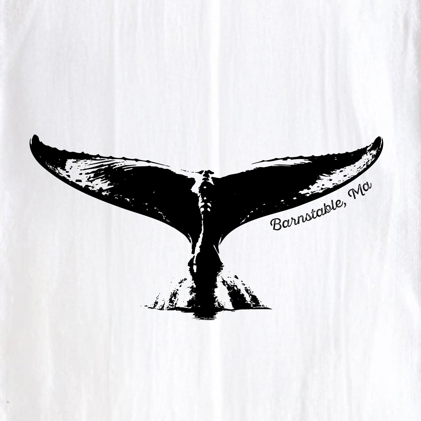 Whale Tail, Barnstable, Ma - Kitchen Towel