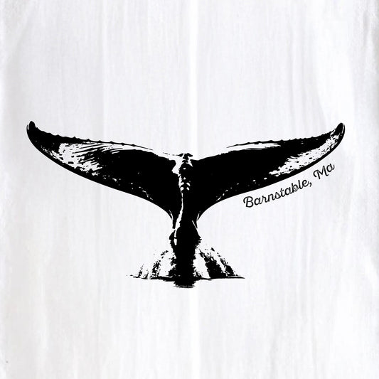 Whale Tail, Barnstable, Ma - Kitchen Towel