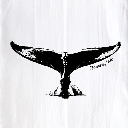 Whale Tail, Bourne, Ma - Kitchen Towel