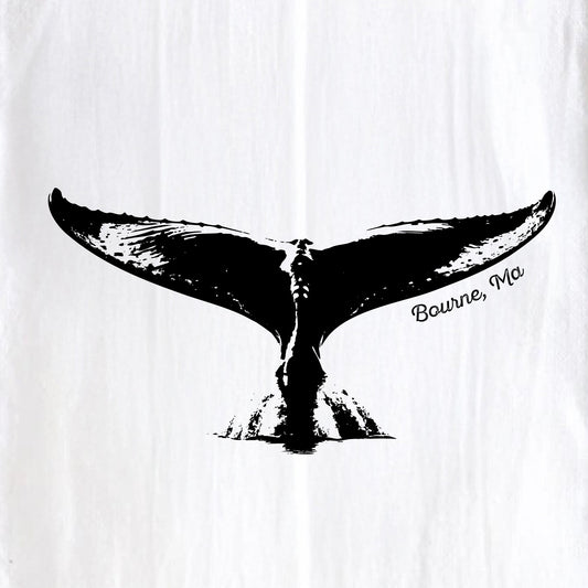 Whale Tail, Bourne, Ma - Kitchen Towel