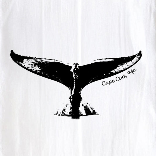 Whale Tail, Cape Cod, Ma - Kitchen Towel