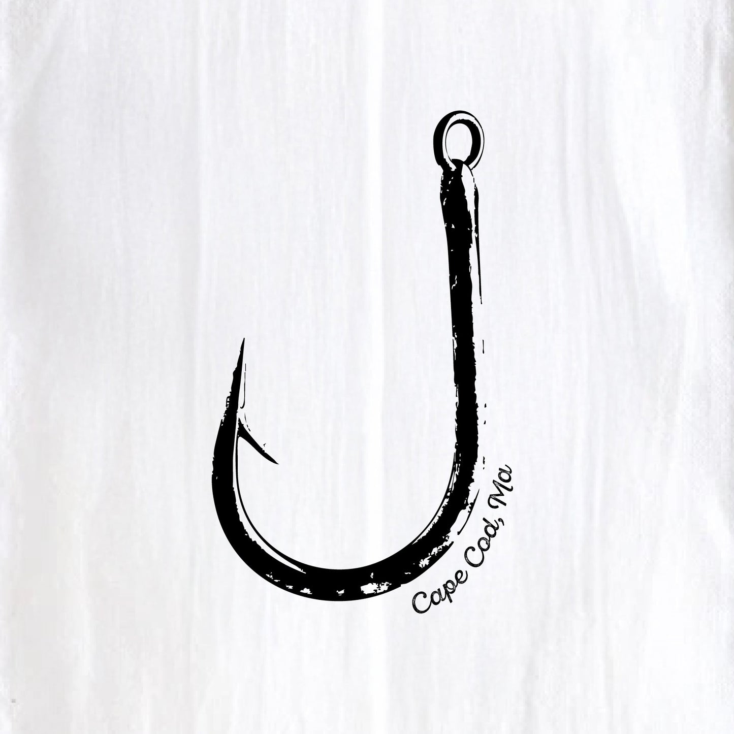 Fish Hook, Cape Cod, MA - Kitchen Towel