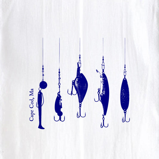 Lures, Cape Cod, MA - Kitchen Towel