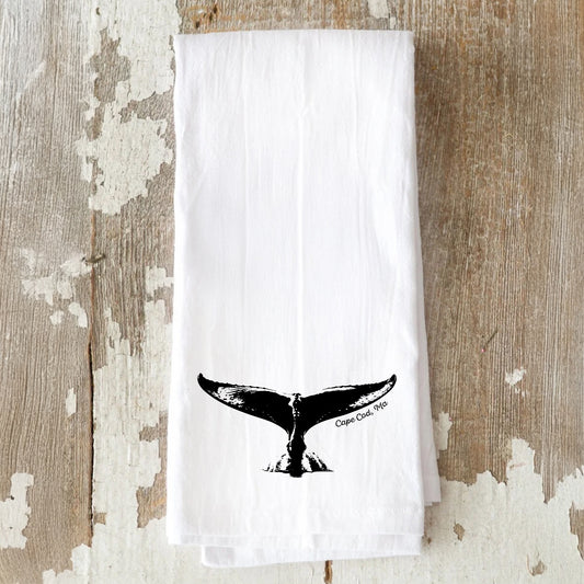 Whale Tail, Cape Cod, Ma - Kitchen Towel