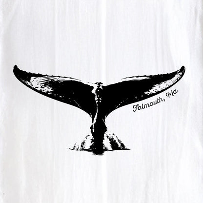 Whale Tail, Falmouth, Ma - Kitchen Towel