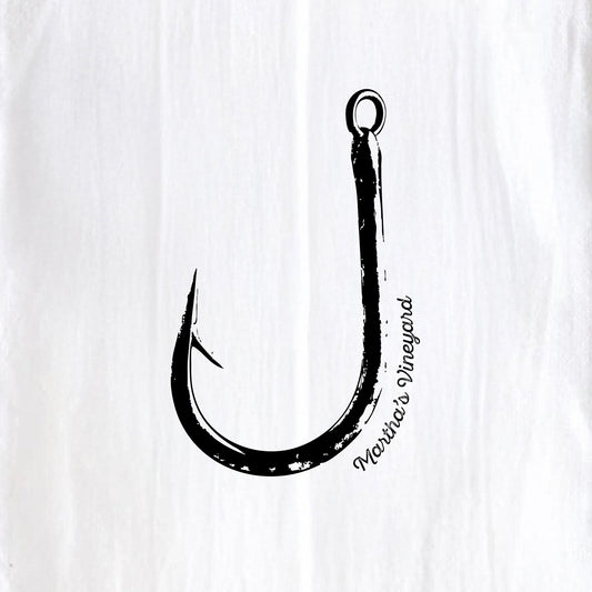 Fish Hook, Martha's Vineyard - Kitchen Towel