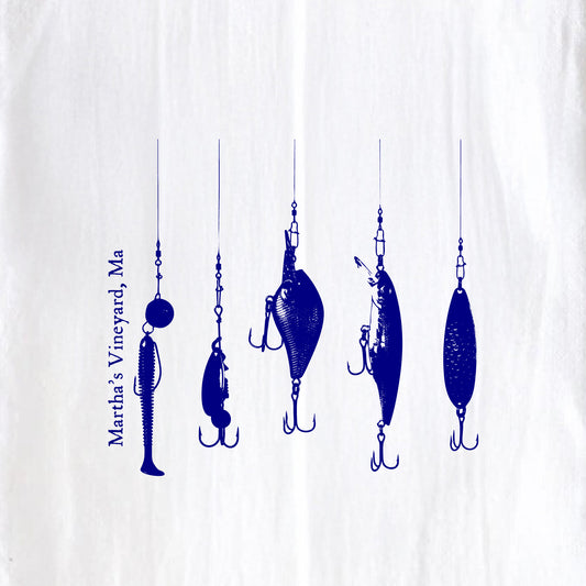 Lures, Martha's Vineyard - Kitchen Towel