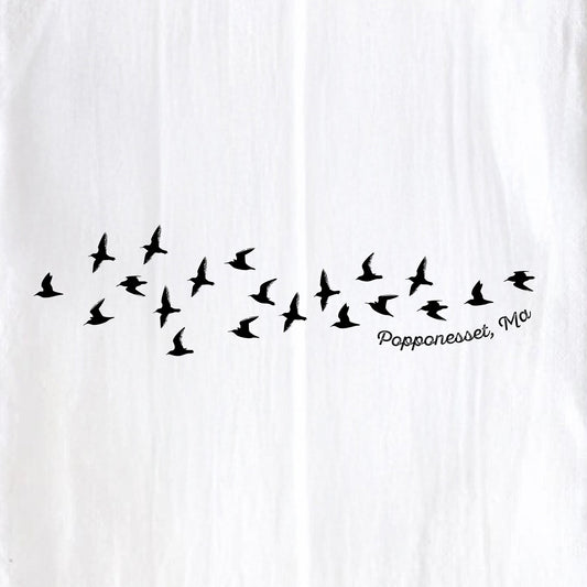 Birds in Flight, Popponesset, MA - Kitchen Towel