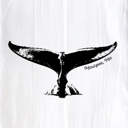 Whale Tail, Mashpee, Ma - Kitchen Towel