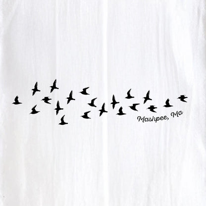 Birds in Flight, Mashpee, MA - Kitchen Towel