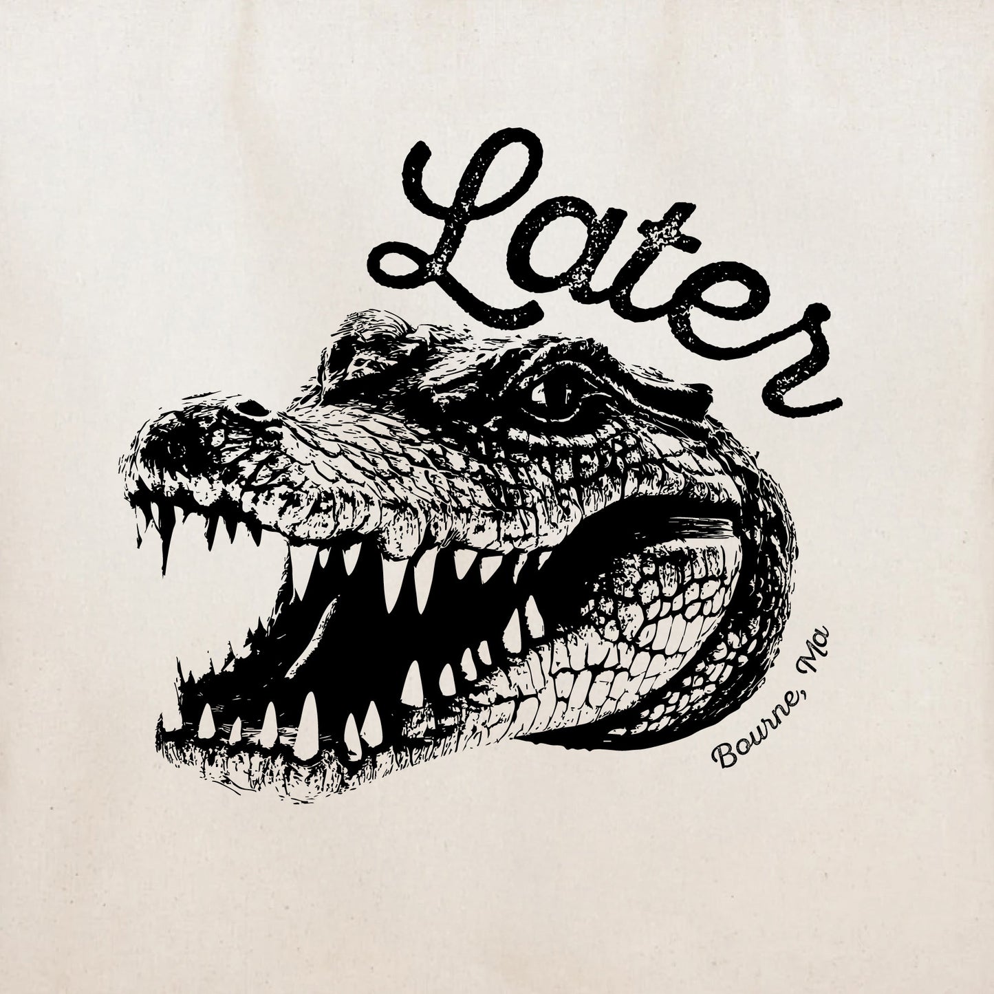 Later Aligator Tote, Bourne, Ma - Tote