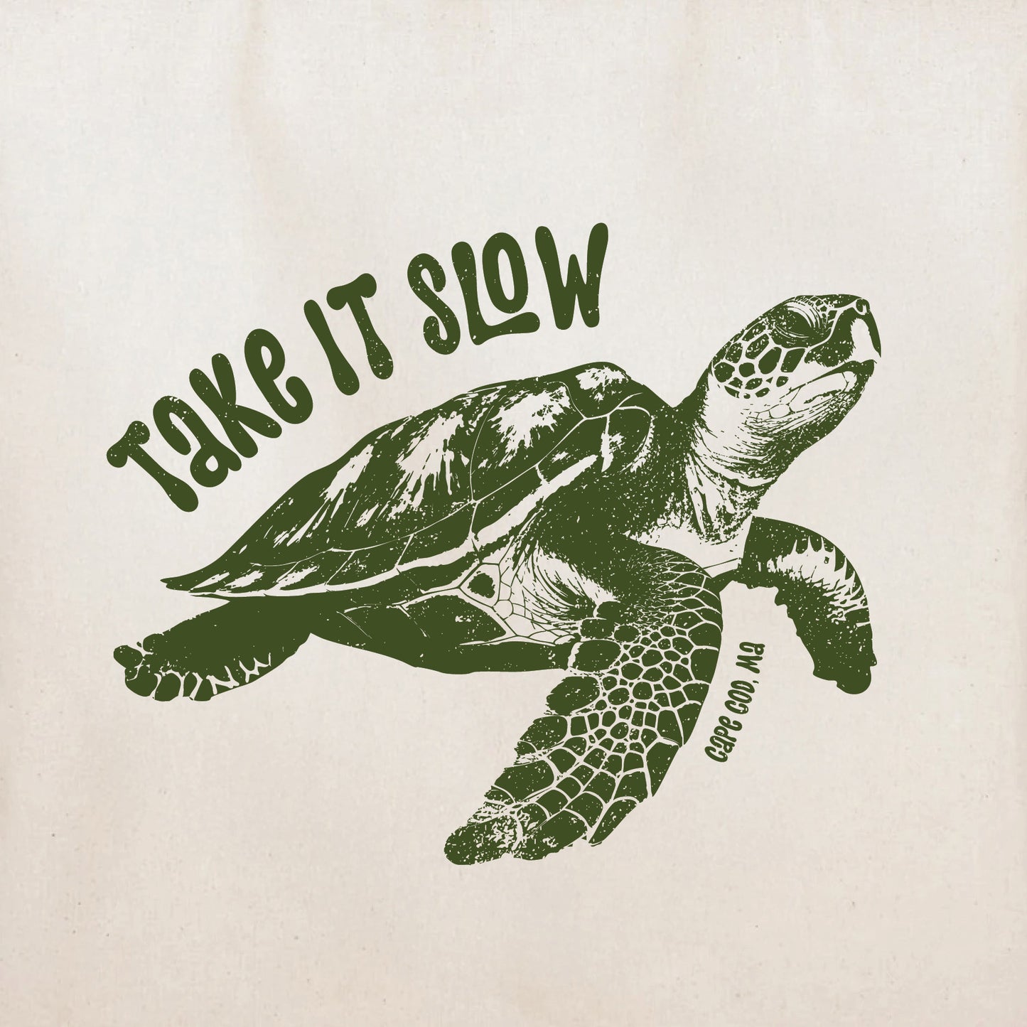 Take It Slow Tote, Cape Cod, Ma - Tote