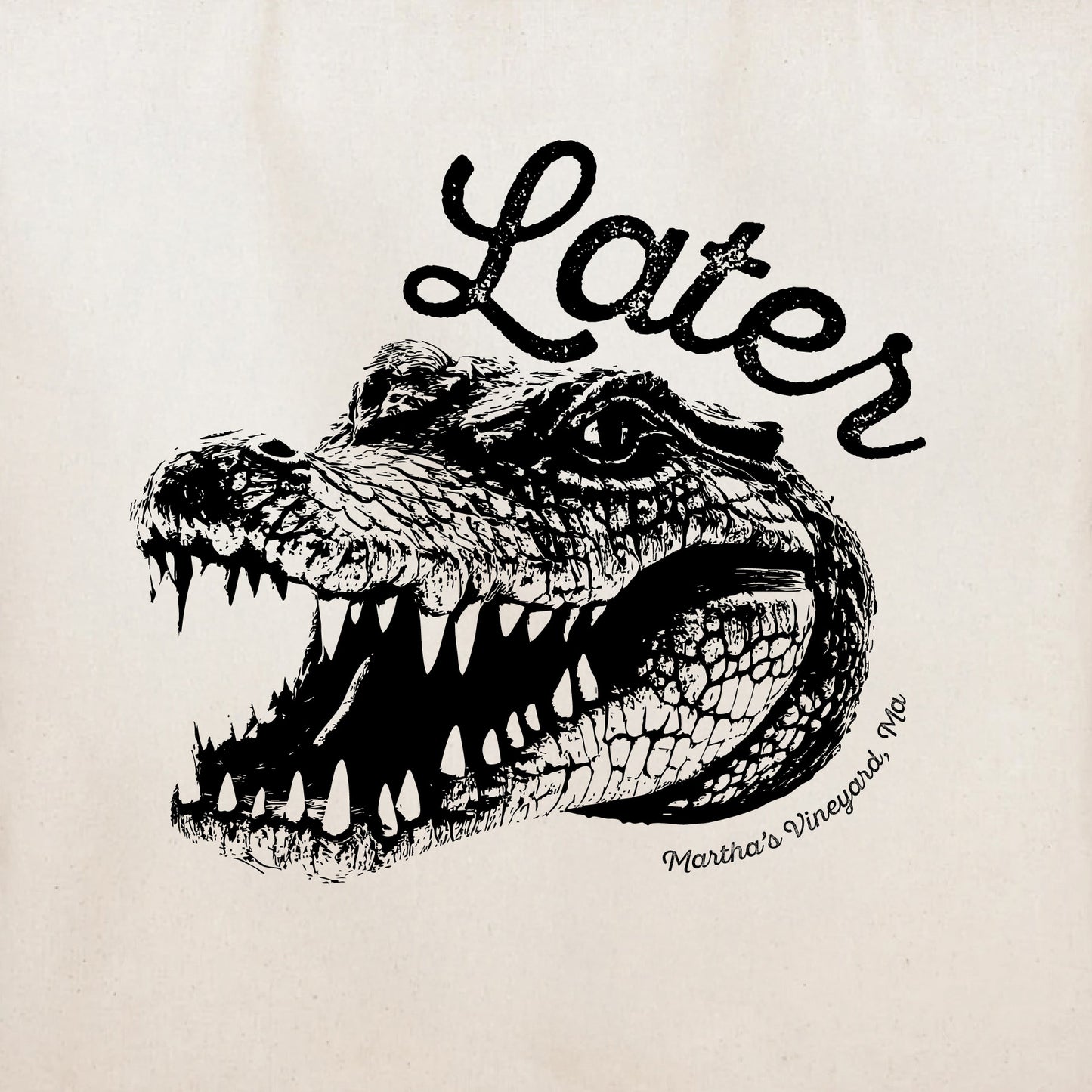 Later Aligator Tote, Martha's Vineyard - Tote