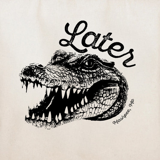 Later Aligator Tote, Mashpee, Ma - Tote Bag