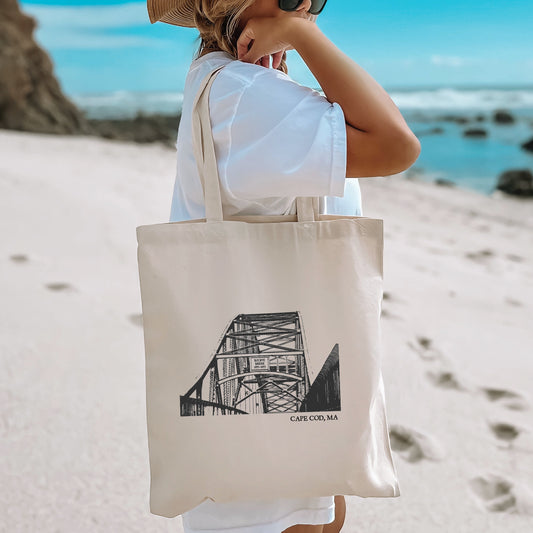 Bourne Bridge Tote, Cape Cod, Ma - Tote Bag